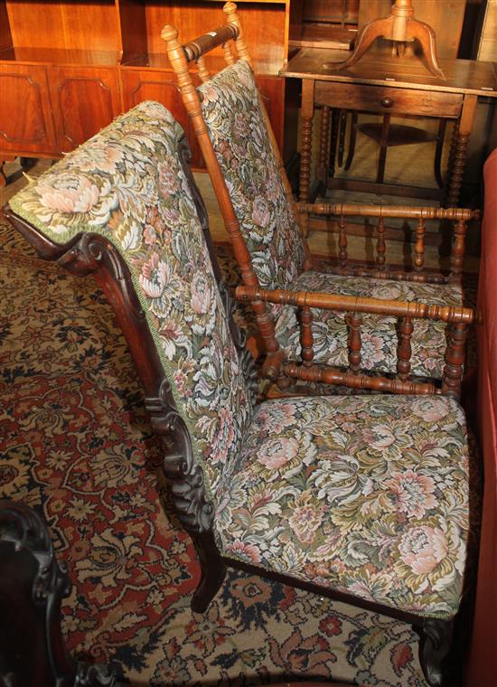 Victorian prie dieu chair